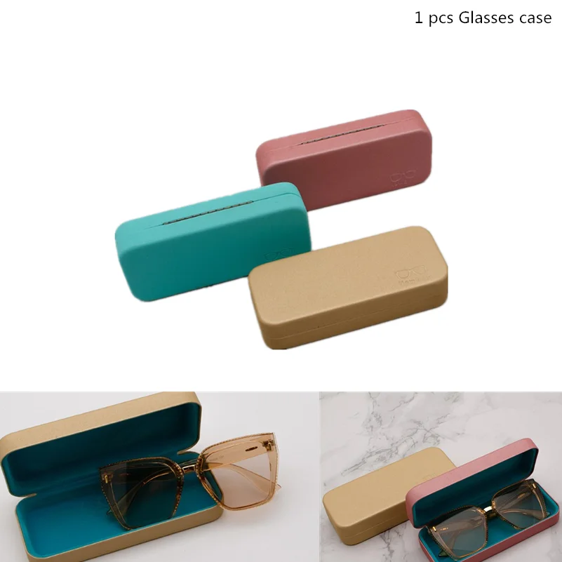 

1pcs Protable Sunglasses Protector Travel Pack Pouch Glasses Case Sunglasses Case For Women Hard Square Eyewear Accessories