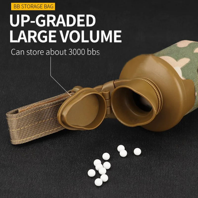 1000D нейлоновая тактическая система Molle большой объем магазин 3000 BBS охотничья сумка Пейнтбол страйкбол BB сумка для хранения