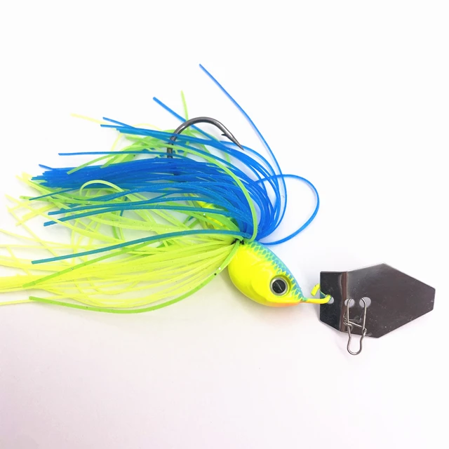 7g/10g/14g Pesca Fishing Spinner Mustard Hook Chatterbait Fishing Lure  Spinnerbait Isca Pike Fish Metal