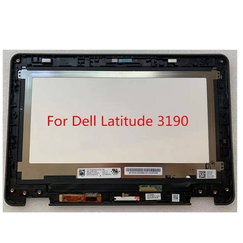 para Dell 3190 em Touch Screen Digitalizador Display Assembly 0dd9nc 09knwn Notebook pc Painel P26t004 11.6