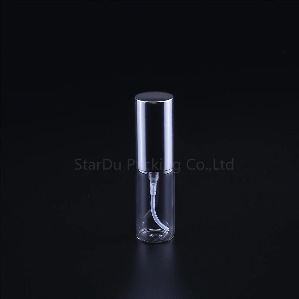 240pcs 5ml Refillable Mini Perfume Spray Bottle Aluminum Spray Atomizer Portable Travel Cosmetic Container Perfume Bottle - Цвет: silvery spray