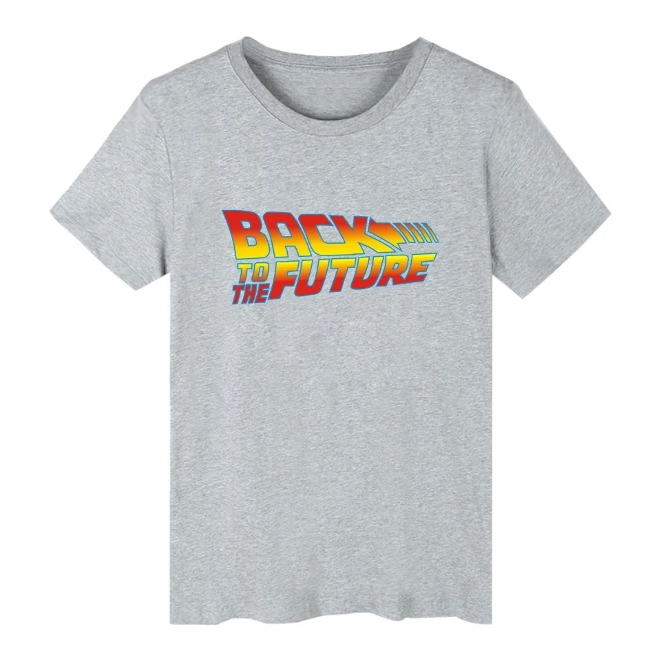 

Back to the Future T Shirt Men's Casual comfortable Tee Tops boys Letter Printed Design T-shirt cotton cool Short Sleeve