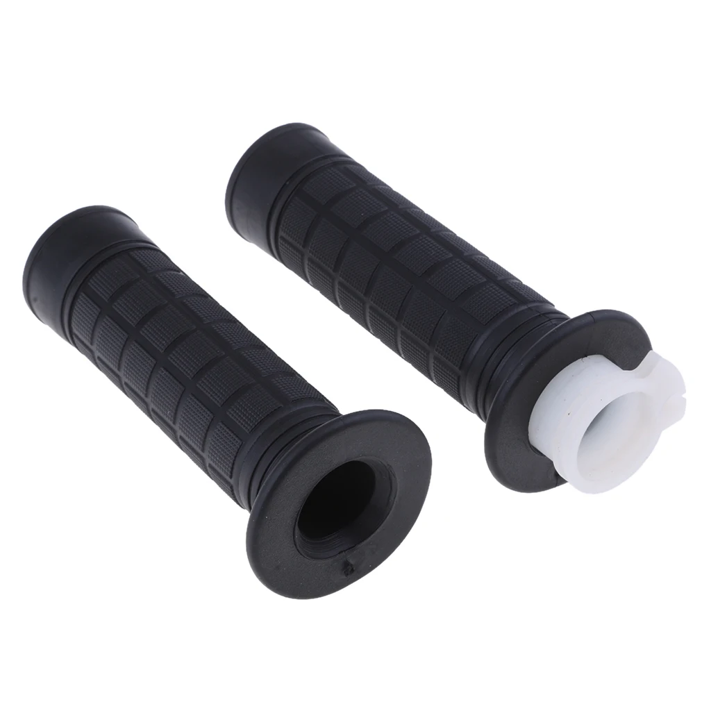 1 Pair Left Right Throttle Handle Grips 22mm 7/8'' Handlebar for ATV Quad Dirt Bike