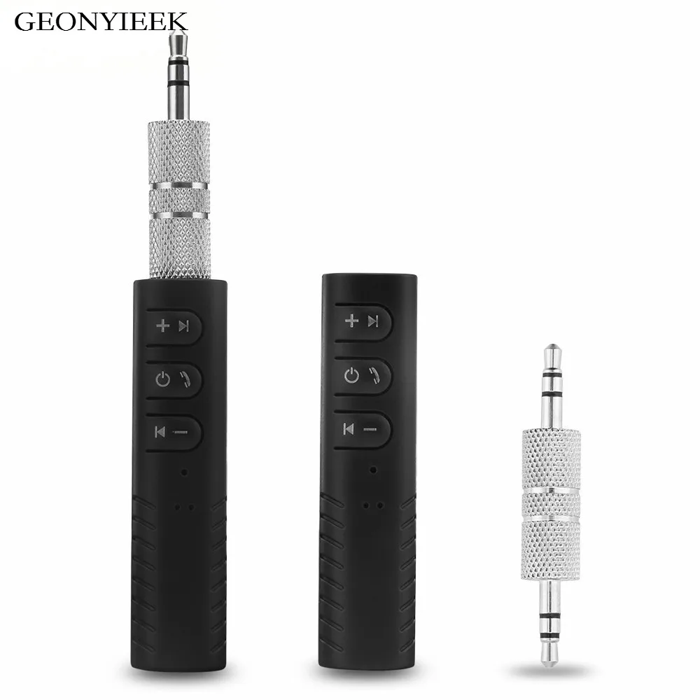 3.5mm Jack Clip-on Wireless Bluetooth Receiver Transmitter Bluetooth Car kit Audio Music Adapter with Mic for Headphones Speaker photo