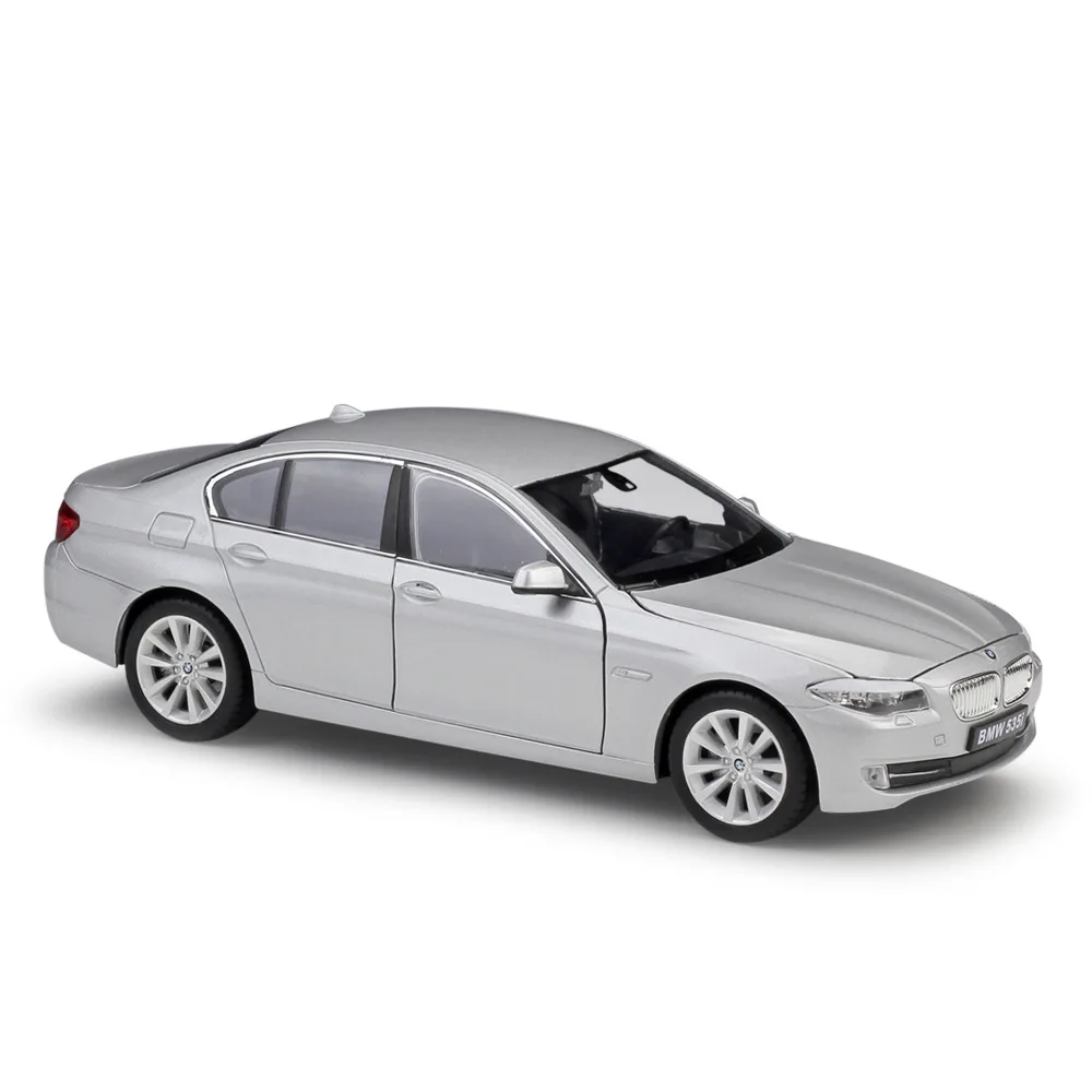 WELLY 1:24 Масштаб литья под давлением модель симулятора автомобиля BMW 335i/535i классический автомобиль металлический сплав игрушечный автомобиль для мальчика Детская Подарочная коллекция - Цвет: 535i Silver