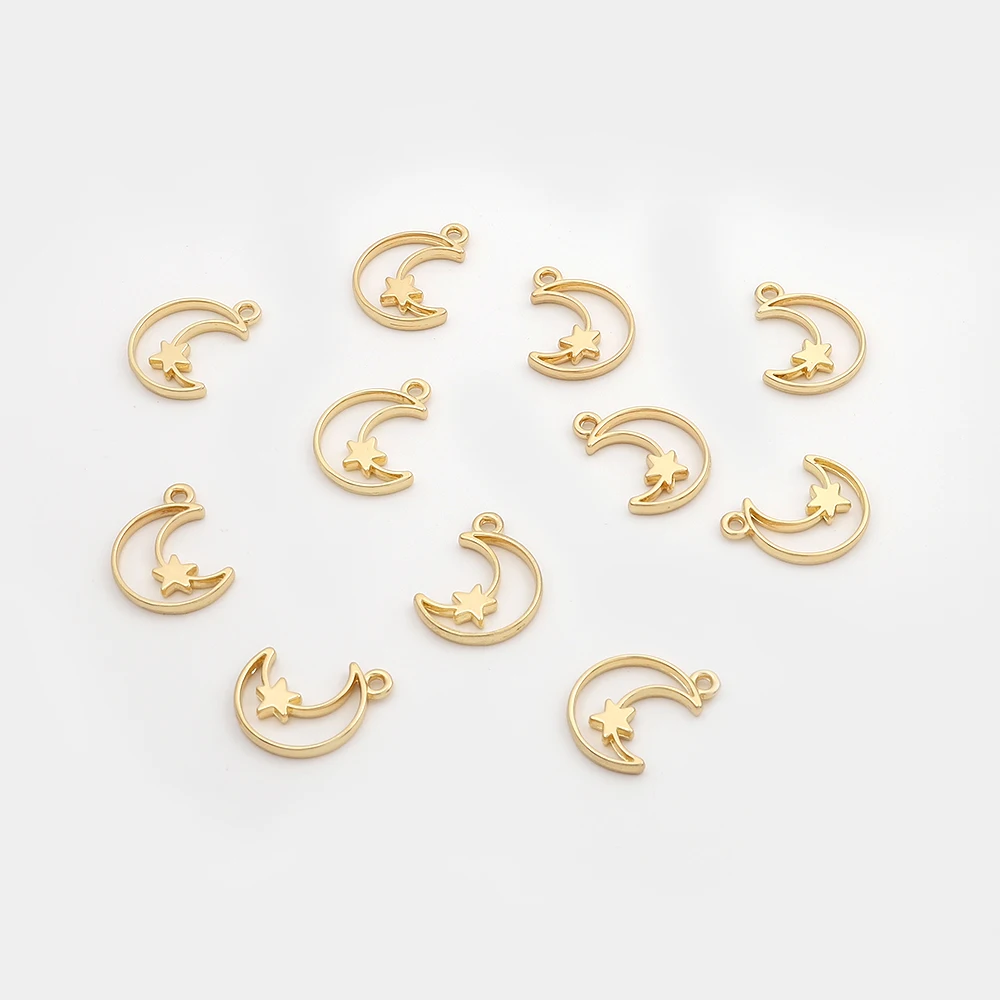 Breloques Argent : étoile, Lune, Soleil Pour Bijoux DIY