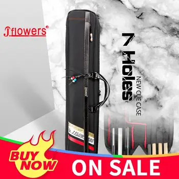

Original JF J-flower Billiard Case 3 Butts 4 Shafts 7 Holes Cue Case 84x16cm Waterproof Fabric Wear-resistant JF Zipper
