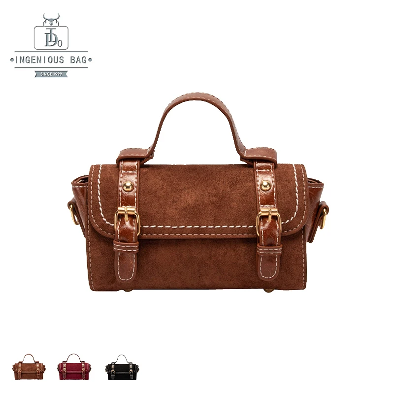 

Women Handbags Small Boston Bag Ladies PU Leather Vintage Luxury Designer Bags Female Shoulder Crossbody Clutch Travel Bag