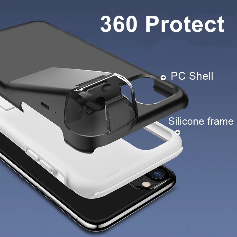 Роскошный противоударный чехол 2 в 1 для iPhone XS Se2 11 Pro Max XR 8 7 6 6S Plus с зарядным