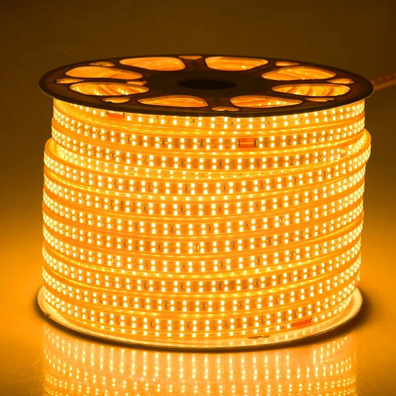 cheap Fanlive 30m lot AC 220V AC110v SMD 2835 LED Strips Lighting 180leds M IP67 LED Strip Waterproof Warm White Flexible Rope Light