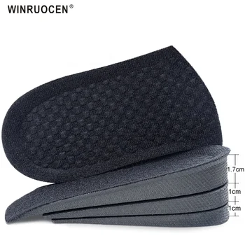 

Height Increase Elevator Shoes Insole Taller Insert Pad Insoles Breathable Adjustable Heel Insole High Lift For Men Women