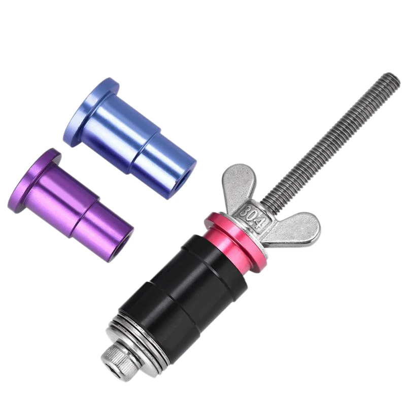 

Bike Rear Shock Bushing Tool Anti-Rust Rear Shock Eyelet Bushing Removal Install Tool with 3 Adapters for Fox Rockshox CCDB DU