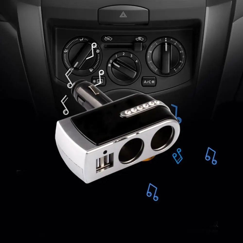 Универсальный автомобильный прикуриватель Новый 2 USB зарядное устройство