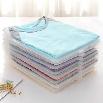 

4 pcs Clothes Folding Board Useful Plastic Clothes Stacking Board for Wardrobe Home Garderobe