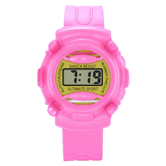 Легкие и прочные детские повседневные электронные часы детские силиконовые спортивные часы LL@ 17