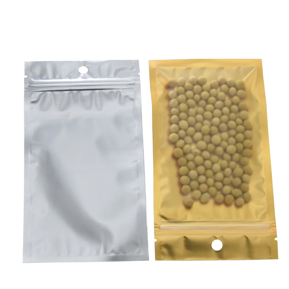 

Wholesale 100pcs/lot Heat Seal Aluminum Foil Storage Bag 10x18cm Ziplock Flat Zip Lock Home & Kitchen Clear Plastic Package Bag