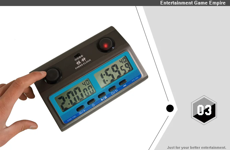 2 Yernea New Chess Clock Board Game Set Timer Chinese Chess Count Down Multiple Games Electronic Calculagraph Go Game (3)