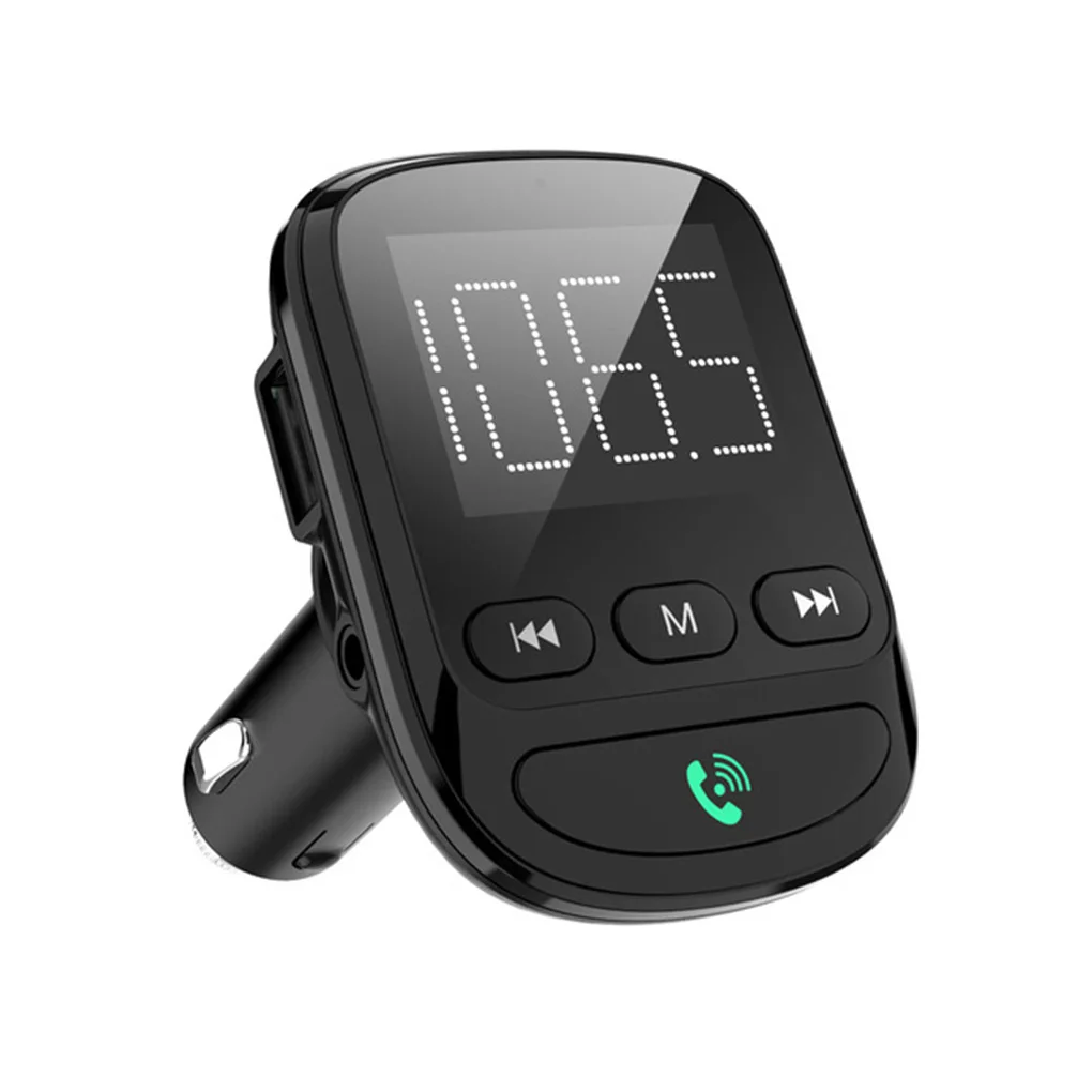 Автомобильный MP3-плеер без потерь Музыкальный Bluetooth 5,0 fm-передатчик модулятор с определением напряжения