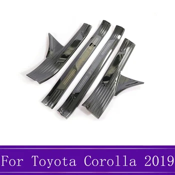 

Stainless Steel Car Internal Door Sill pedal Scuff Plate Car Styling Accessories Fit For Toyota Corolla 2019
