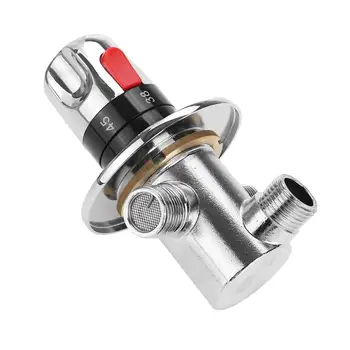 

G1/2" Brass Pipe Thermostat Faucet Thermostatic Mixing Valve Bathroom Water Temperature Control Faucet Cartridges