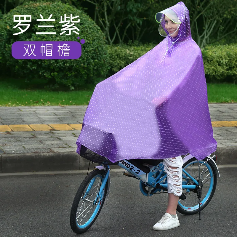 Ladies Rain Coat Jacket Waterproof Bicycle Adult Transparent Plastic Raincoat Vetements Raincoat Women Regenjas Dames New GG50yy - Цвет: 7