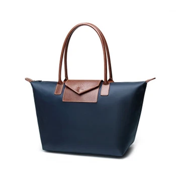 

Female bag 2020 new high-end quality dumpling bag waterproof nylon cloth bag folding dumpling bag shopping bag simple