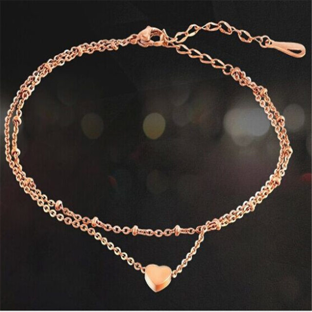 Retro Pearl Heart Infinity Ankle Anklet Bracelet Set Bohemia Foot Beach Anklets Women Fashion Barefoot Chain Jewelry