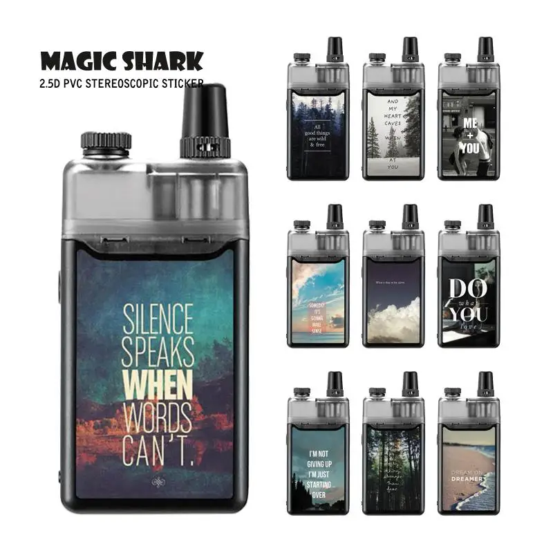 Magic Shark 2.5D модный Dream on Dreamer английские слова водонепроницаемый ПВХ футляр для