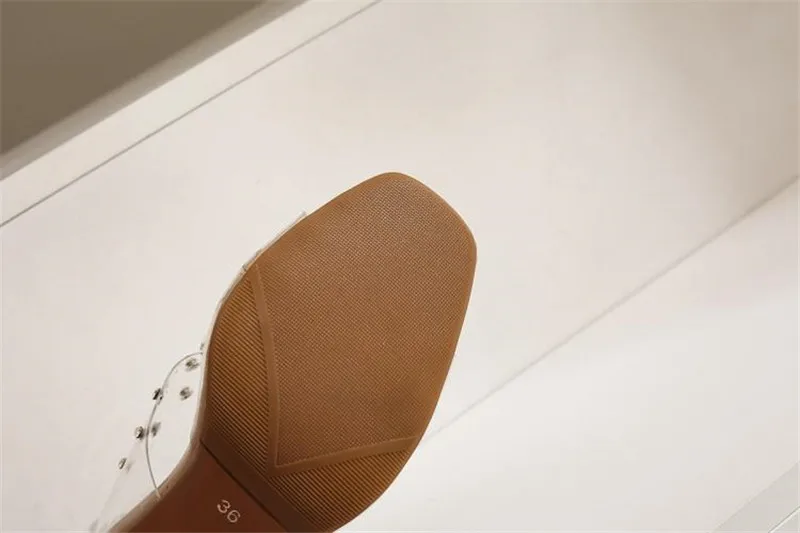 Size 30-48 Thin High Heels Half Slippers 2020 Summer New Women's Shoes Slides Sexy Gladiator Transparent Sandals Shoes For Woman (16)