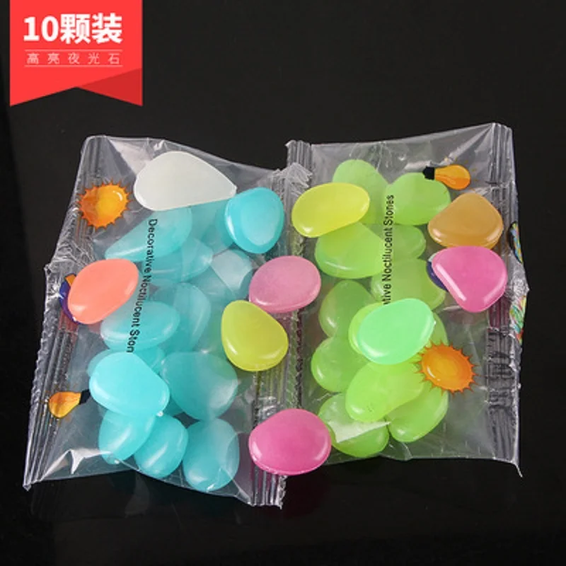 Glow Stones Garden Decoration Decorative Stones 10 pieces