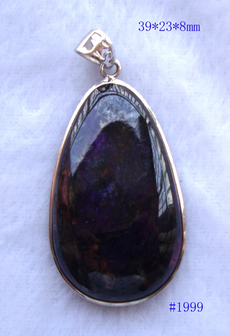 Free Shipping Natural Sugilite 925 Silver Teardrop Shape Pendants Women Jewelry Accessories Weddings Parties Birthday Gift