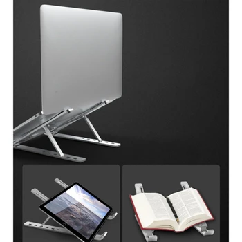 

Folding Laptop Stand Aluminum Cooling Adjustable Desk Stand Tablet Holder Support