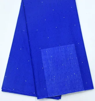 

Royal Blue Swiss Voile Lace In Switzerland 2019 High Quality African Voile 100% Cotton Lace Fabric For Nigerian Party Dress