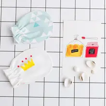 Детские перчатки для новорожденных 0-6 месяцев, противоскользящие, тонкие, милые, с рисунком, Новинка