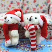 1:12 Кукольный домик Миниатюрный Мини медведь куклы Рождественская игрушка матч для леса животных Семья коллекционный подарок