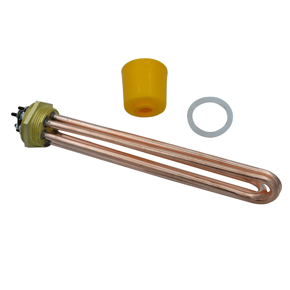 DN50 Red Copper Electric Water Boiler Heating Element For Water Tank  220V/380V 6KW/9KW/12KW 58mm Thread Tubular Water Heater - AliExpress