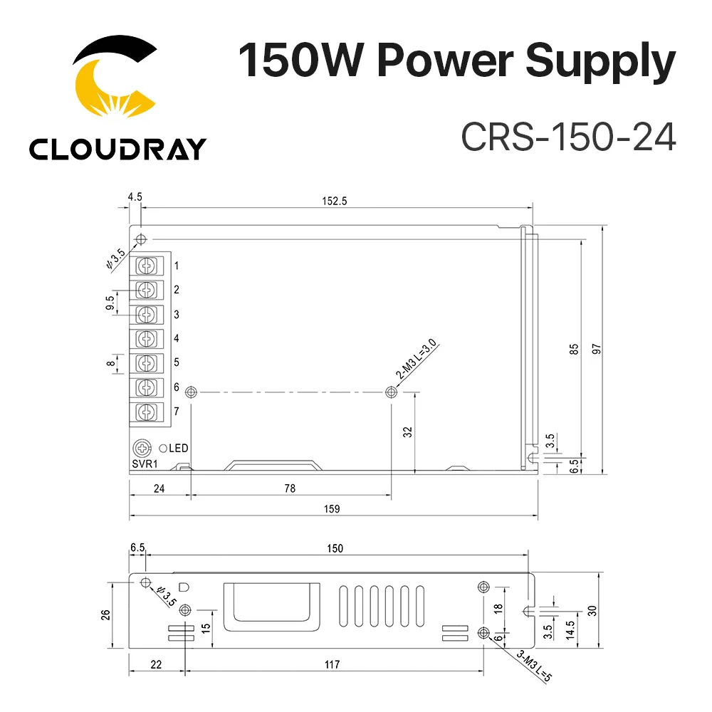 cloudray crs 150 comutacao da fonte de alimentacao 04