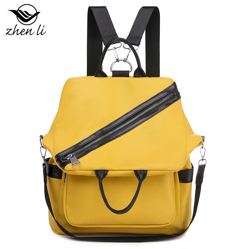 

Zhenli Bag Women's 2019 New Style Backpack Women's Shoulder Fashion Europe And America Style Backpack