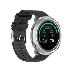 TPU Soft Edge Glass Screen Protector Case for Smartwatch Protective Bumper Cover (Clear)