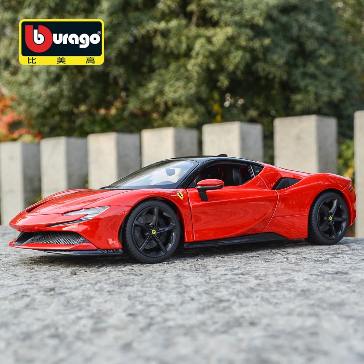 Bburago 1:18 Ferrari SF90 Stradale спортивный автомобиль статическая имитация литые Автомобили Коллекционная модель автомобиля игрушки