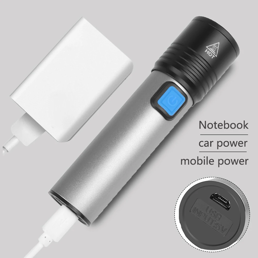 USB аккумуляторная мини светодиодная вспышка светильник 4 режима