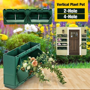 

2/4 Hole Honeycomb Vertical Green Plant Pot Wall Hanging Flower Pot Multi-layer Combination Balcony Bonsai Home Garden Decor