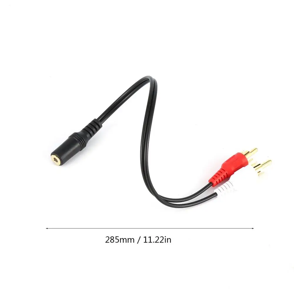 Позолоченный 3 5 мм Женский к 2 Rca Мужской стерео аудио Y кабель адаптер линия одна