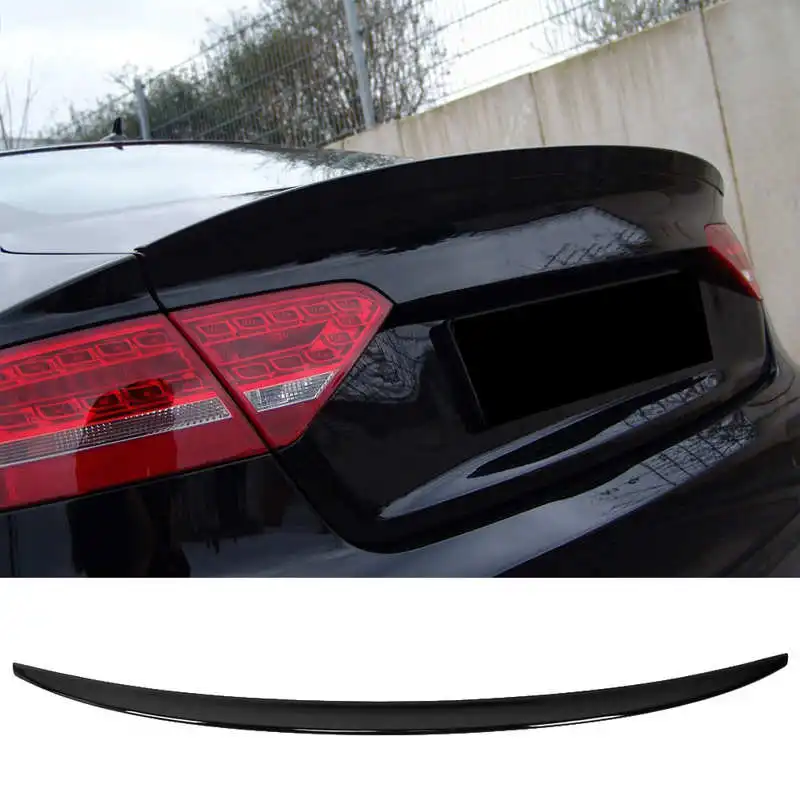 Fandixin A5 B8 Spoiler Carbon Fiber C Style Rear Trunk Deck Lip Boot Spoiler Wing for Audi A5 B8 2-Door 2008-2016 