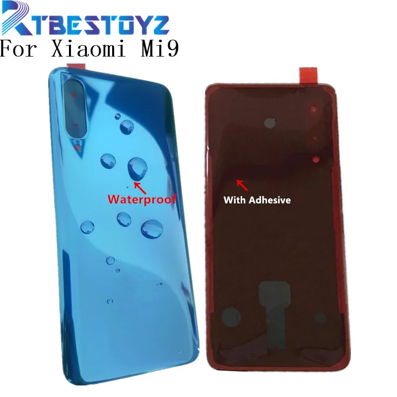 Для Xiaomi mi 9 Крышка батарейного отсека mi 9 Задняя стеклянная панель для Xiaomi mi 9 Крышка батарейного отсека mi 9 Корпус задней двери