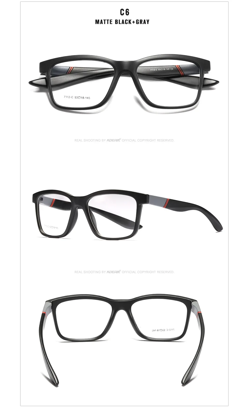 Zerosun TR90 Eyeglasses Frame Men Women Sports Glasses Man Brand Quality Light Spectacles for Prescription Myopia Diopter Lens