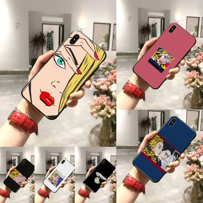 HTxian 0 Roy Lichtenstein DIY Роскошный чехол для телефона iPhone 11 pro XS MAX 8 7 6 6S Plus X 5 5S SE XR |