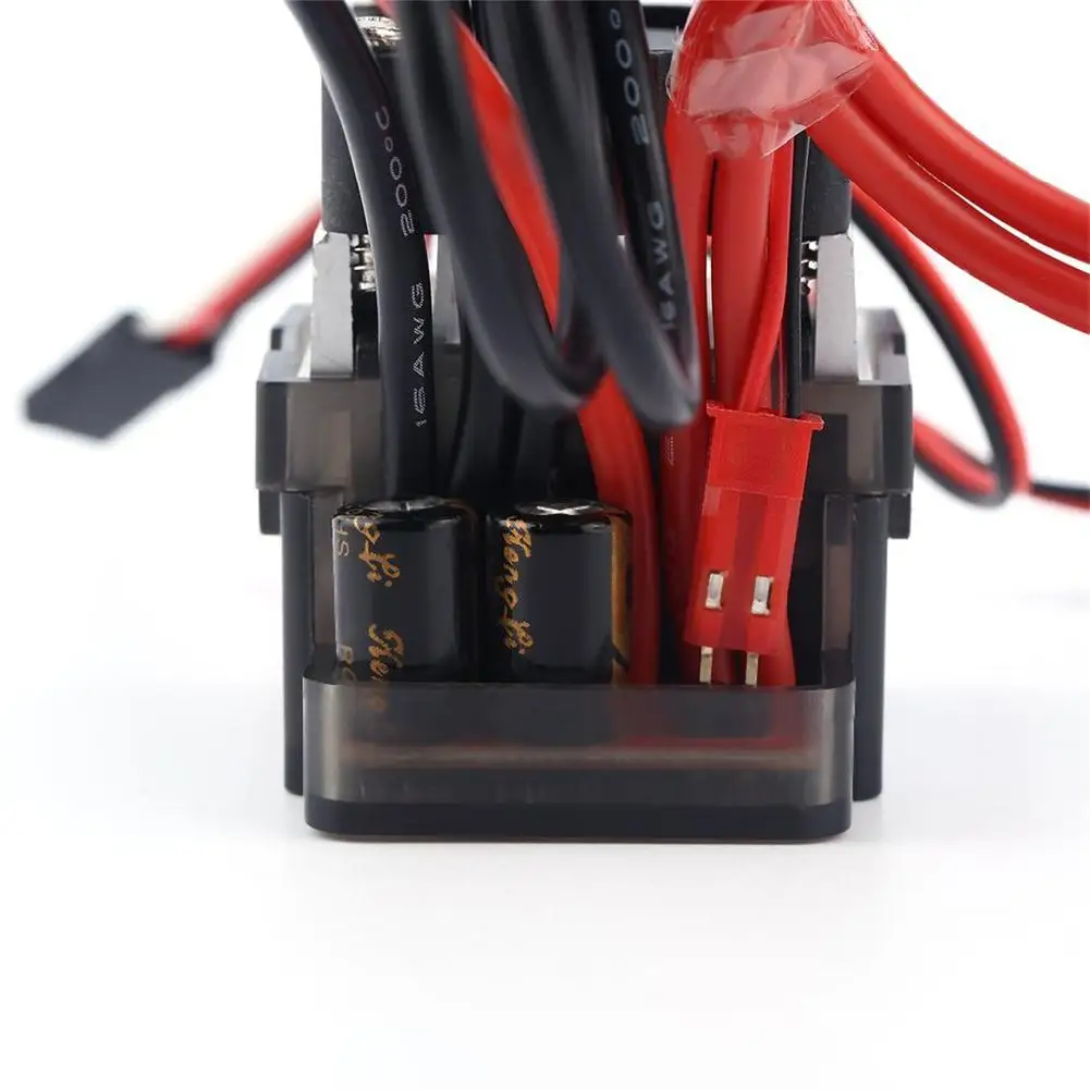 MeterMall черный+ красный низкая Напряжение защиты 7,2 V-16 V 320A высокое Напряжение ESC Матовый Скорость контроллер Набор для RC автомобиль грузовик