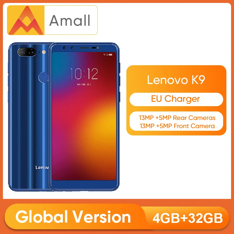 Lenovo K9 K5s смартфон с 5 7 дюймовым дисплеем восьмиядерным процессором MTK6762 ОЗУ 4 Гб