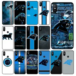 Carolina Panthers черный ТПУ Мягкий силиконовый чехол для телефона Xiaomi redmi Note 7 mi 9 mi x2 mi x2S Note3 8 8SE redmi 5 5Plus Note4 4X